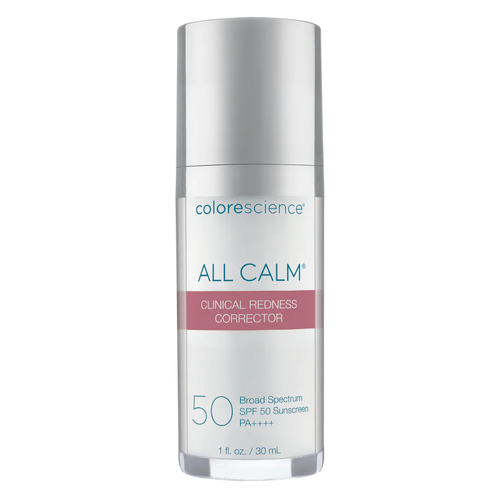 Colorescience All Calm Clinical Redness Corrector bottle on a white background