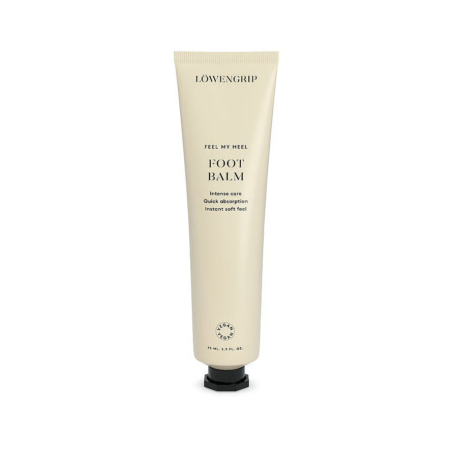 Foot balm tube with 'Löwengrip' branding on a white background