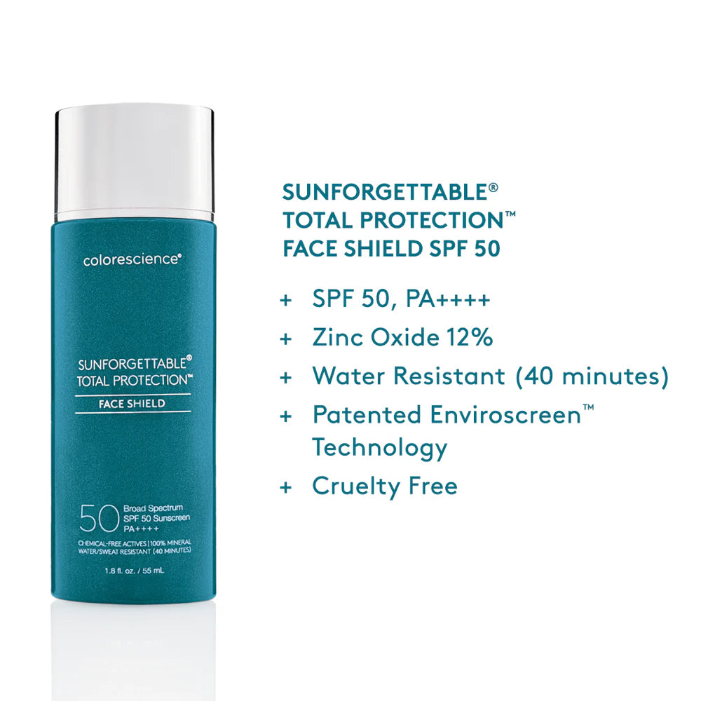 Colorescience Sunforgettable® Total Protection® Face Shield Classic SPF 50 -mukautuva aurinkosuoja