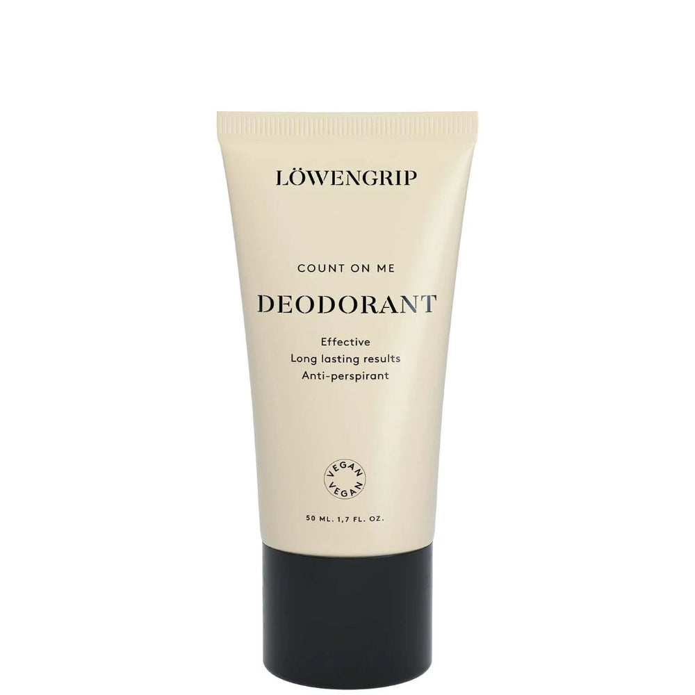 Löwengrip deodorant tube on a white background