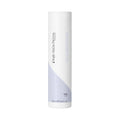 White cylindrical bottle with a gradient design on a white background