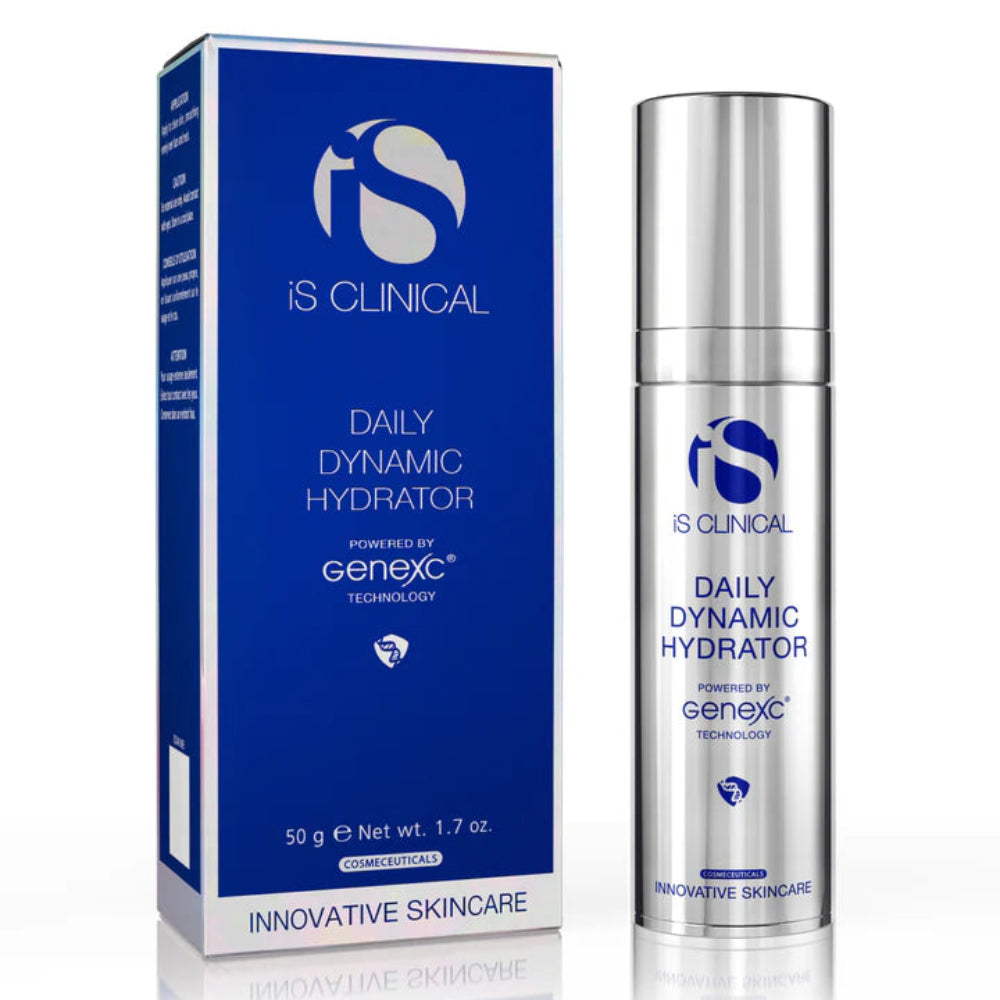 IS Clinical Daily Dynamic Hydrator bottle and packaging on a white background